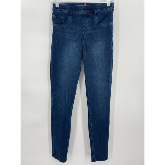SPANX Jean-ish Ankle Leggings in Twilight Blue Size S - Picture 4 of 9